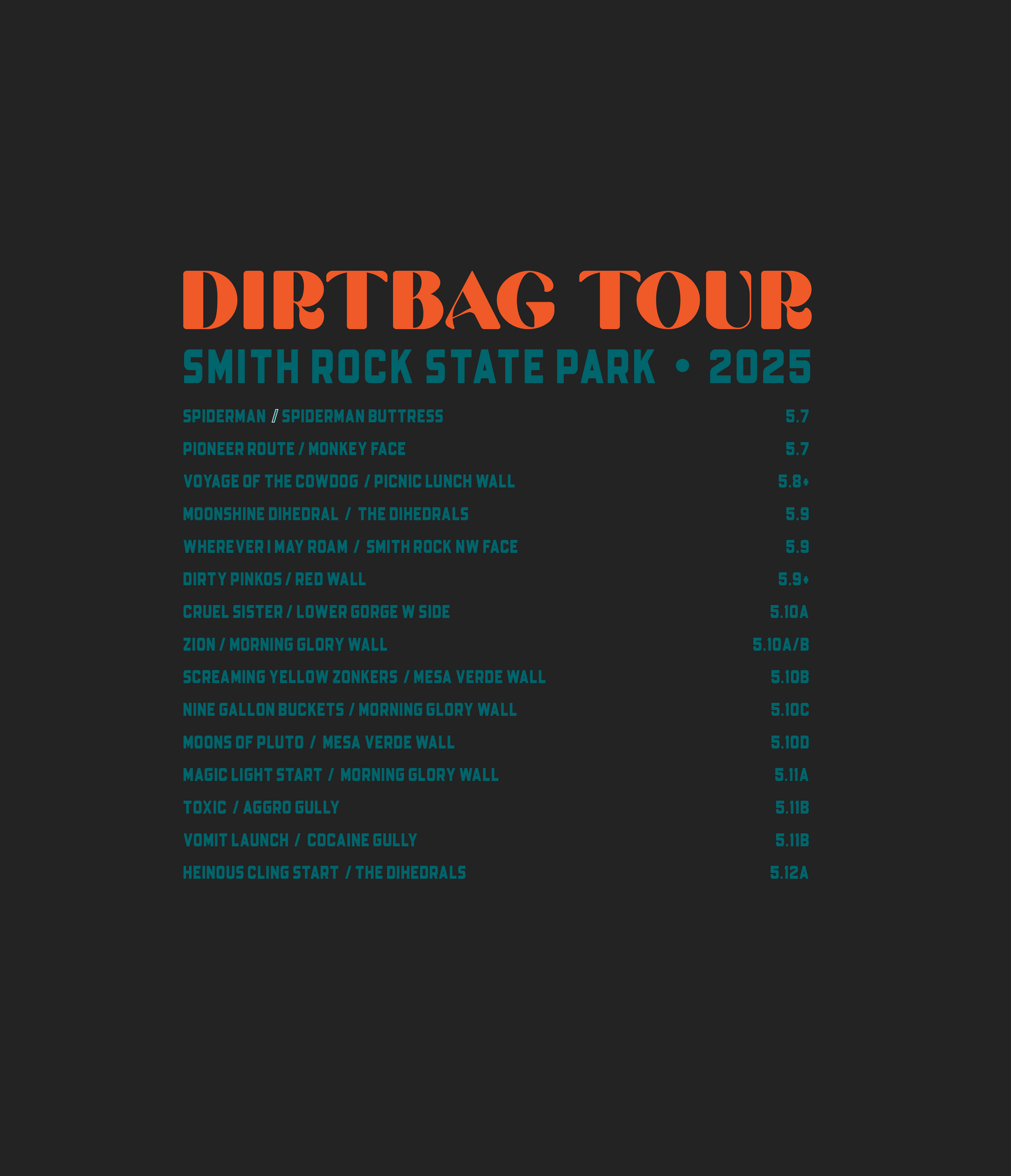 Smith Rock Dirtbag Tour - Women’s Boxy Tee