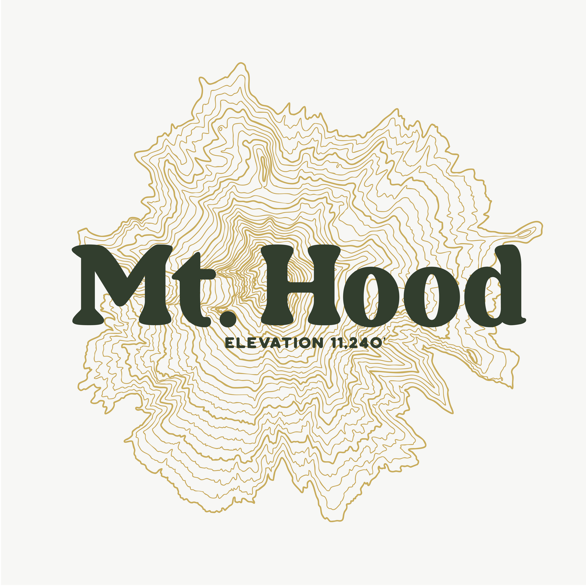 Mt. Hood Retro Topography Women’s Crop Tee
