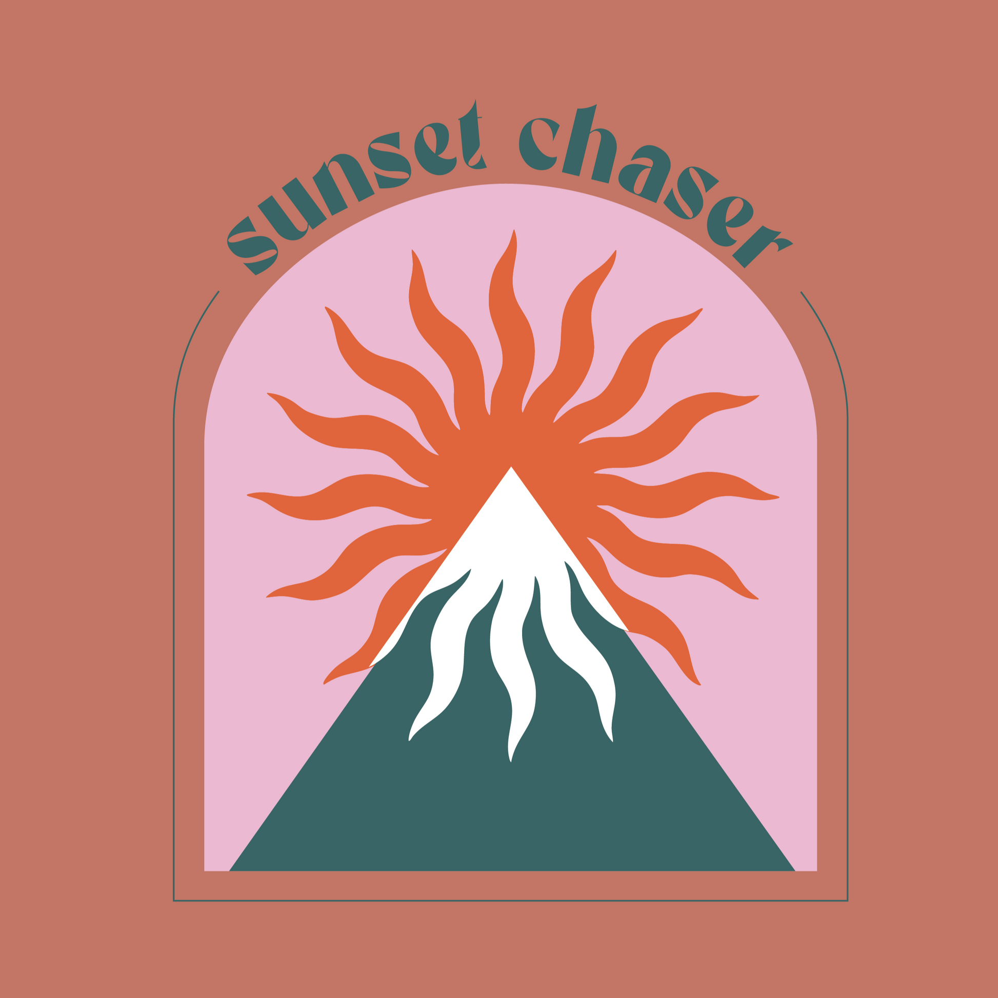 Sunset Chaser - Women’s high-waisted tee
